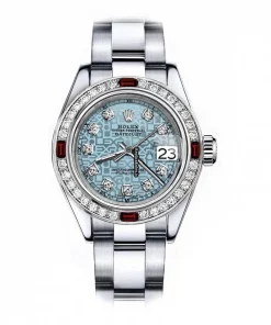 Excellent Fake Rolex Oyster Perpetual Lady Date 69160 Automatic Movement 26mm Steel Case Womens Watch