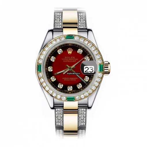 Great Fakes Rolex Datejust 16013 Automatic Movement 36mm Gold/steel Case Mens/unisex Watch