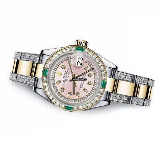 Wonderful Copies Rolex Lady-datejust 68273 Automatic Movement 31mm Gold/steel Case Womens Watch - Image 2