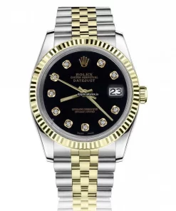 Defect Fake Rolex Lady-datejust 68273 Automatic Movement 31mm Gold/steel Case Womens Watch