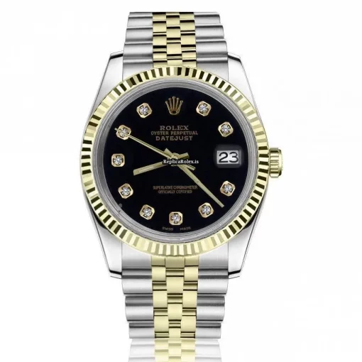 Defect Fake Rolex Lady-datejust 68273 Automatic Movement 31mm Gold/steel Case Womens Watch