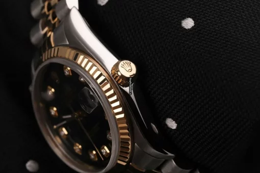 Defect Fake Rolex Lady-datejust 68273 Automatic Movement 31mm Gold/steel Case Womens Watch - Image 3
