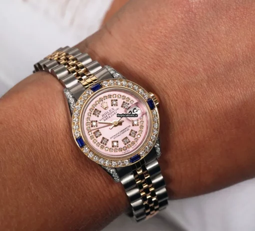Offering Replica Rolex Lady-datejust 69173 Automatic Movement 26mm Gold/steel Case Womens Watch - Image 7