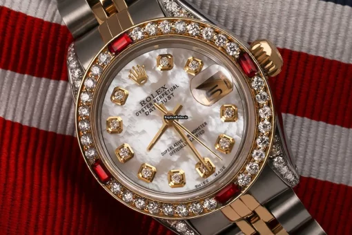 Aaa Replica Rolex Lady-datejust 69173 Automatic Movement 26mm Gold/steel Case Womens Watch - Image 2