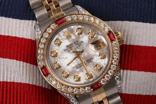 Aaa Replica Rolex Lady-datejust 69173 Automatic Movement 26mm Gold/steel Case Womens Watch - Image 4