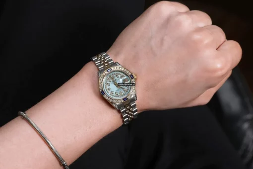 Special Fakes Rolex Lady-datejust 69173 Automatic Movement 26mm Gold/steel Case Womens Watch - Image 6