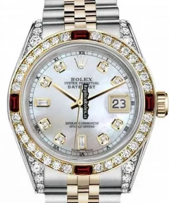 Wonderful Replica Rolex Datejust 16013 Automatic Movement 36mm Gold/steel Case Mens/unisex Watch