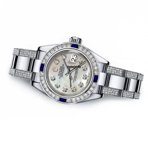 Distinctive Replica Rolex Lady-datejust 68274 Automatic Movement 31mm Steel Case Womens Watch - Image 2