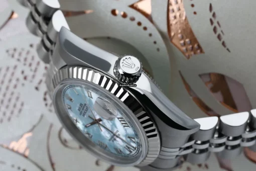 Luxury Replicas Rolex Oyster Perpetual Lady Date 69160 Automatic Movement 26mm Steel Case Womens Watch - Image 3