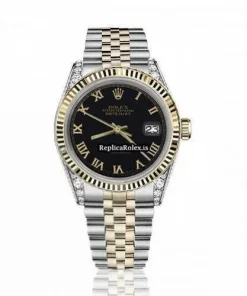 Offering Replica Rolex Lady-datejust 68274 Automatic Movement 31mm Gold/steel Case Womens Watch