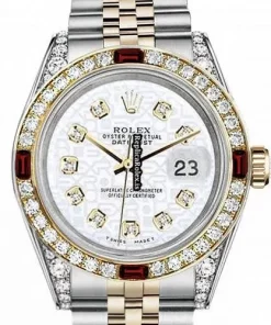 Swiss Fake Rolex Lady-datejust 69173 Automatic Movement 26mm Gold/steel Case Womens Watch