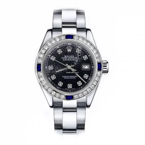Neat Fake Rolex Oyster Perpetual Lady Date 69160 Automatic Movement 26mm Steel Case Womens Watch