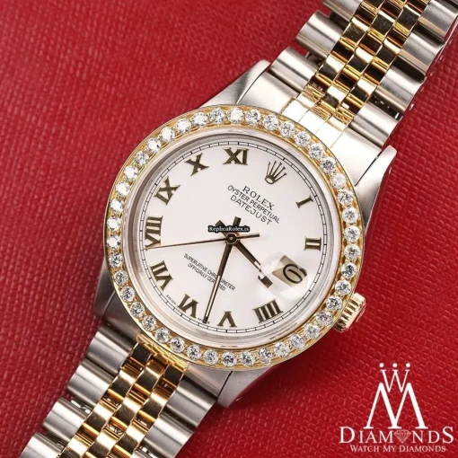 Special Replica Rolex Lady-datejust 68274 Automatic Movement 31mm Gold/steel Case Womens Watch - Image 10