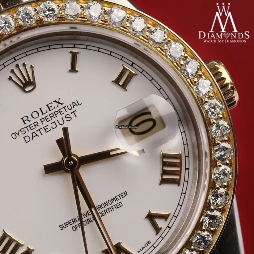 Special Replica Rolex Lady-datejust 68274 Automatic Movement 31mm Gold/steel Case Womens Watch - Image 7