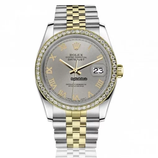 Distinctive Fake Rolex Lady-datejust 68274 Automatic Movement 31mm Gold/steel Case Womens Watch