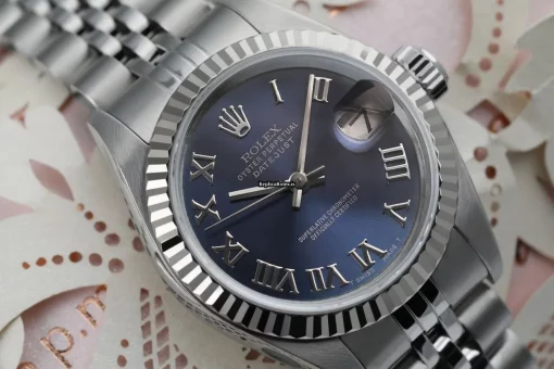 Design Knockoff Rolex Oyster Perpetual Lady Date 69160 Automatic Movement 26mm Steel Case Womens Watch - Image 2