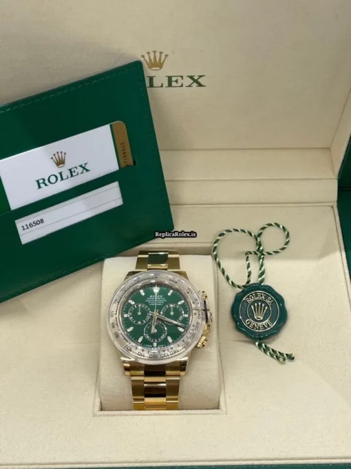 Best Fake Rolex Daytona 116508 Caliber 4130 Automatic Movement 40mm Yellow Gold Case Mens/unisex Watch