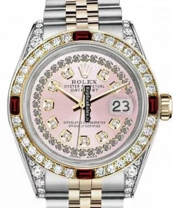 Cool Replica Rolex Lady-datejust 69173 Automatic Movement 26mm Gold/steel Case Womens Watch