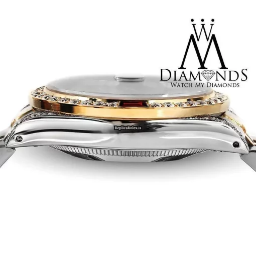 Fantastic Replica Rolex Lady-datejust 69173 Automatic Movement 26mm Gold/steel Case Womens Watch - Image 4