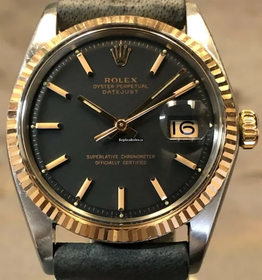 Design Fake Rolex Datejust 1601 Automatic Movement 36mm Steel Case Watch