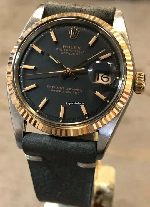 Design Fake Rolex Datejust 1601 Automatic Movement 36mm Steel Case Watch - Image 3