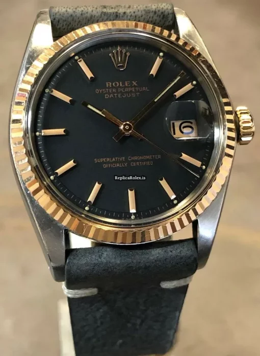 Design Fake Rolex Datejust 1601 Automatic Movement 36mm Steel Case Watch - Image 4
