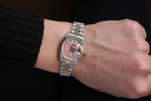 Amazing Fakes Rolex Lady-datejust 69173 Automatic Movement 26mm Gold/steel Case Womens Watch - Image 6