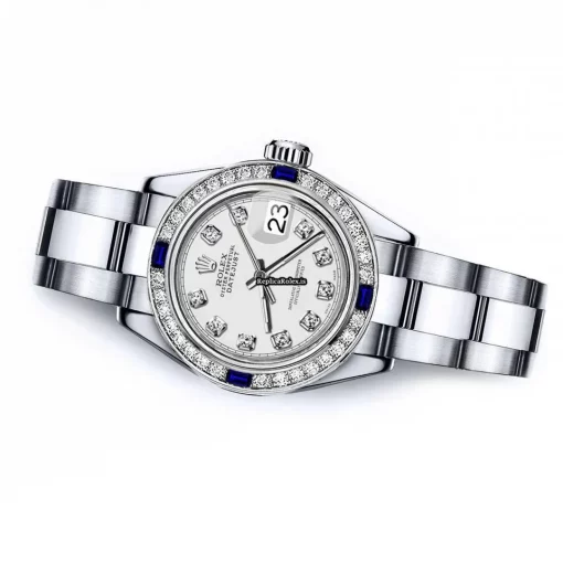 Wonderful Replicas Rolex Oyster Perpetual Lady Date 69160 Automatic Movement 26mm Steel Case Womens Watch - Image 2
