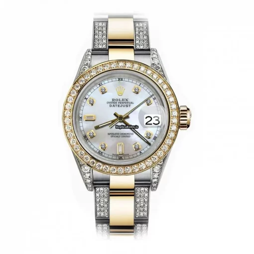 Ideal Replicas Rolex Datejust 16013 Automatic Movement 36mm Gold/steel Case Mens/unisex Watch