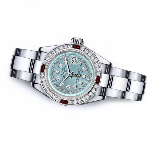 Excellent Copies Rolex Oyster Perpetual Lady Date 69160 Automatic Movement 26mm Steel Case Womens Watch - Image 2