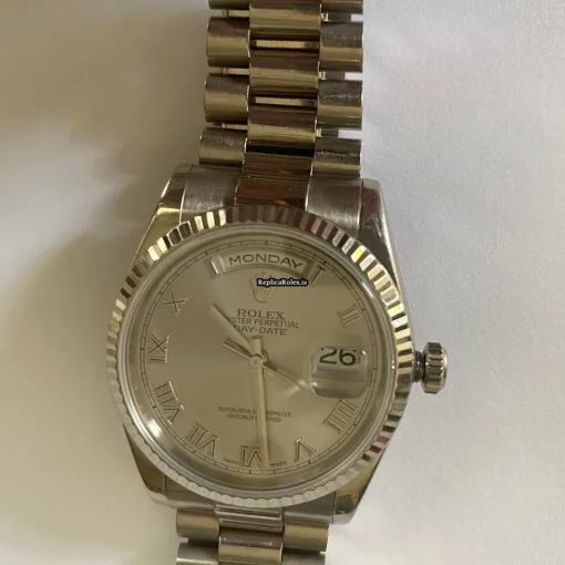 1:1 Replica Rolex Day-date 36 118239 Caliber 3155 Automatic Movement 36x43mm White Gold Case Mens/unisex Watch - Image 3