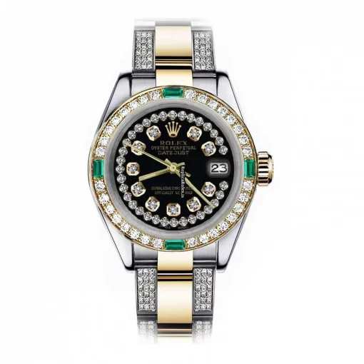 Wonderful Replica Rolex Lady-datejust 68273 Automatic Movement 31mm Gold/steel Case Womens Watch
