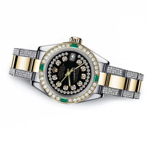 Wonderful Replica Rolex Lady-datejust 68273 Automatic Movement 31mm Gold/steel Case Womens Watch - Image 2