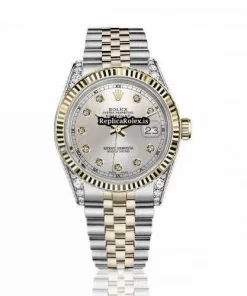 Distinctive Fake Rolex Lady-datejust 69173 Automatic Movement 26mm Gold/steel Case Womens Watch