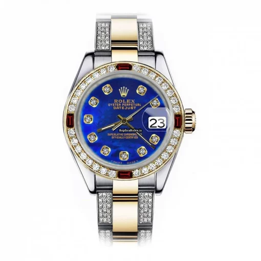 Inexpensive Imitation Rolex Lady-datejust 69173 Automatic Movement 26mm Gold/steel Case Womens Watch