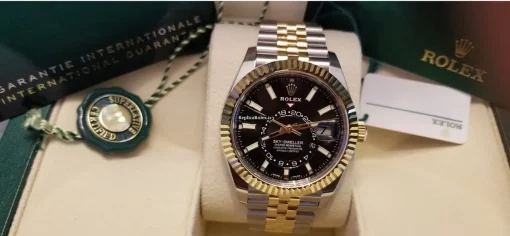 Swiss Replica Rolex Sky-dweller 326933 Caliber 9001 Automatic Movement 42mm Yellow Gold Case Mens/unisex Watch - Image 7