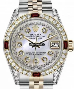 Wholesale Replica Rolex Datejust 16013 Automatic Movement 36mm Gold/steel Case Mens/unisex Watch