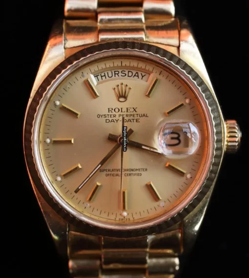 Appealing Copies Rolex Day-date 18308 Automatic Movement 36mm Yellow Gold Case Mens/unisex Watch - Image 3
