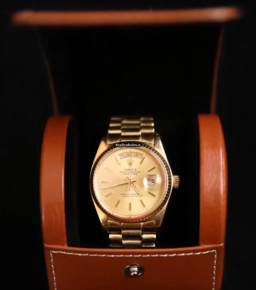 Appealing Copies Rolex Day-date 18308 Automatic Movement 36mm Yellow Gold Case Mens/unisex Watch - Image 6