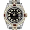 Epic Fake Rolex Lady-datejust 69173 Automatic Movement 26mm Gold/steel Case Womens Watch