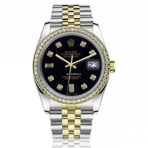 Popular Fake Rolex Lady-datejust 69173 Automatic Movement 26mm Gold/steel Case Womens Watch