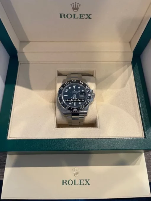 Lovely Fake Rolex Gmt-master II 116710ln Caliber 3186 Automatic Movement 40mm Steel Case Mens/unisex Watch - Image 2