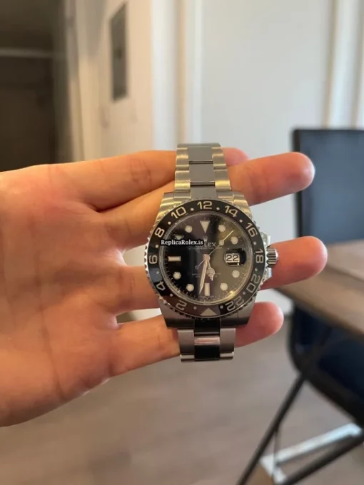 Lovely Fake Rolex Gmt-master II 116710ln Caliber 3186 Automatic Movement 40mm Steel Case Mens/unisex Watch - Image 3