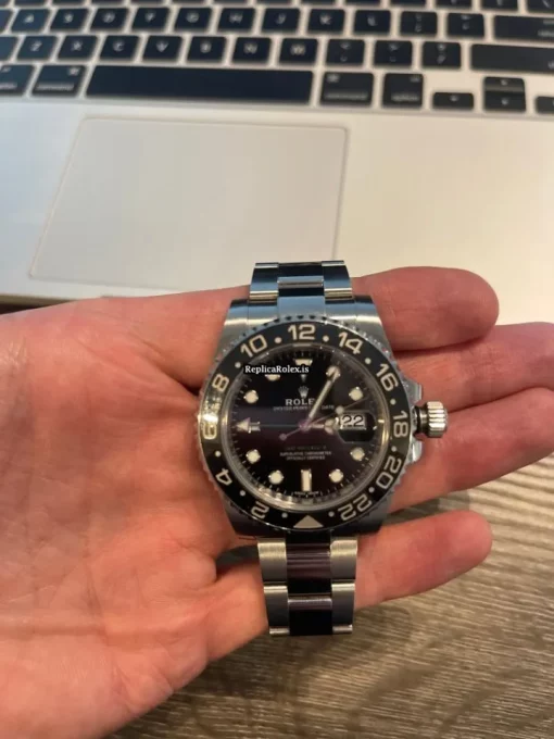 Lovely Fake Rolex Gmt-master II 116710ln Caliber 3186 Automatic Movement 40mm Steel Case Mens/unisex Watch - Image 6