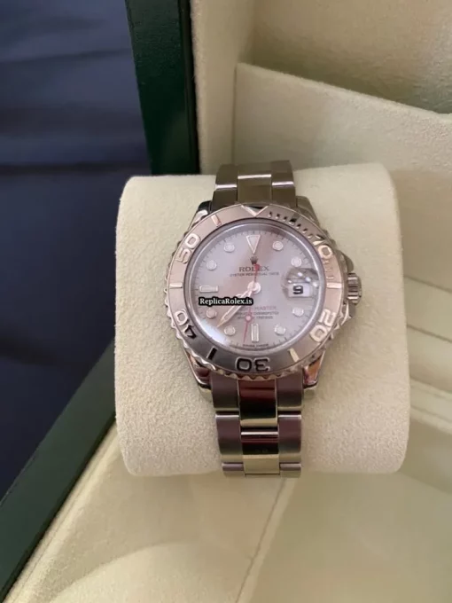 Superior Replica Rolex Yacht-master 169622 Caliber 2235 Automatic Movement 29mm Steel Case Womens Watch - Image 3