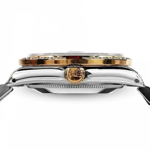 Affordable Imitation Rolex Lady-datejust 69173 Automatic Movement 31mm Gold/steel Case Womens Watch - Image 3