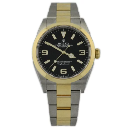 Incredible Replica Rolex Explorer 124273 Caliber 3230 Automatic Movement 36mm Gold/steel Case Mens/unisex Watch