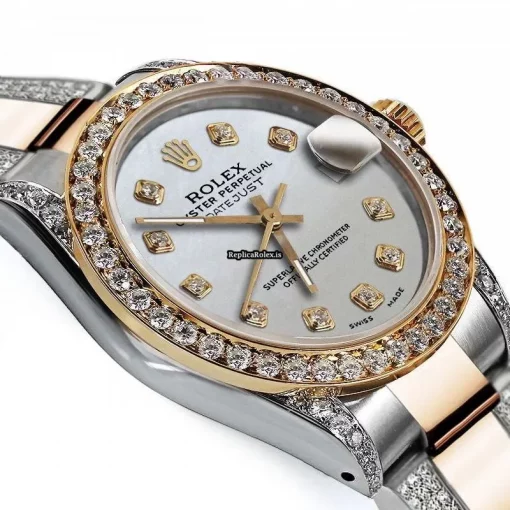 Nice Replica Rolex Datejust 16013 Automatic Movement 36mm Gold/steel Case Mens/unisex Watch - Image 3