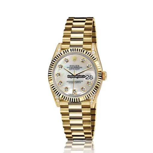 Cheap Fake Rolex Datejust 68278 Automatic Movement Womens Watch - Image 2