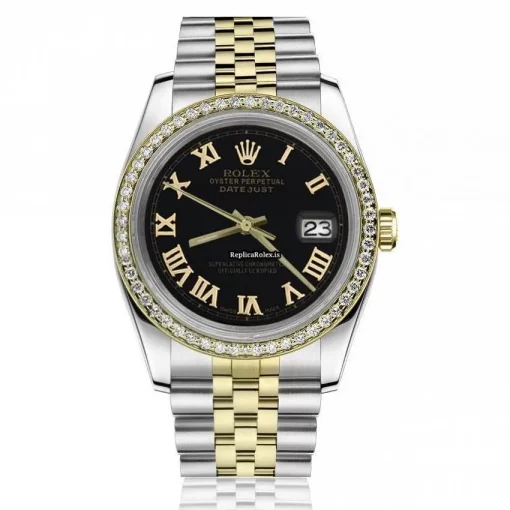 Great Fake Rolex Lady-datejust 68274 Automatic Movement 31mm Gold/steel Case Womens Watch